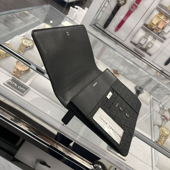 Michael Kors Cooper Large Embellished Signature Logo Travel Wallet 36R5LCOF6B - Picture 5 of 10